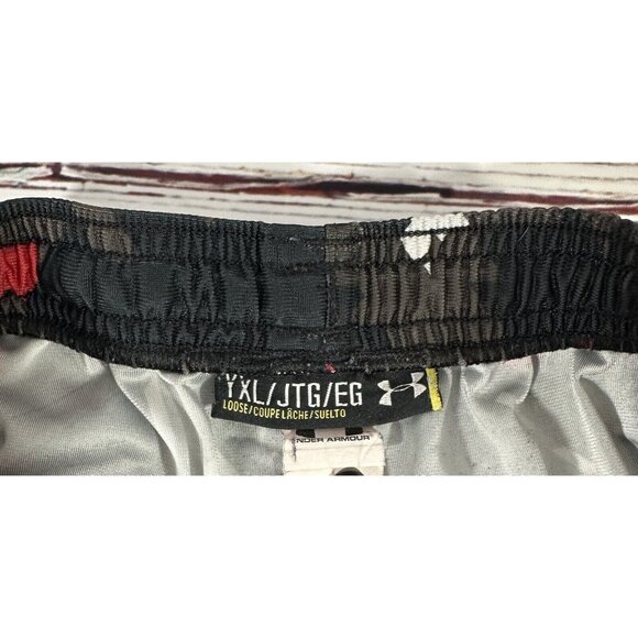 Under Armour Boys Shorts Youth XL Loose Athletic Sports Basketball Gym Print - Picture 2 of 10